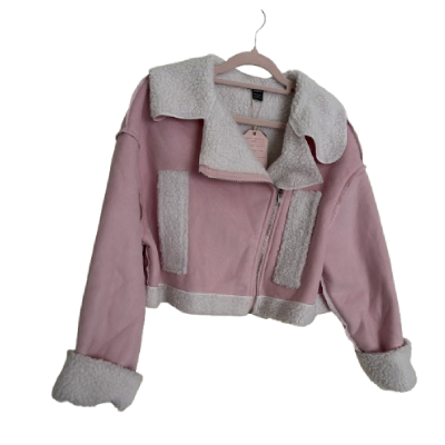 Women’s Pink Shearling Jacket