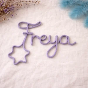 Custom Crochet Name & Shape – Wired I-Cord / French Cord