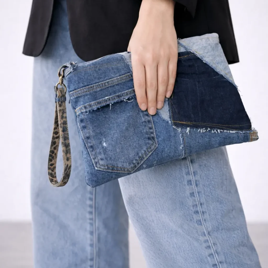 Upcycled Denim Pouch